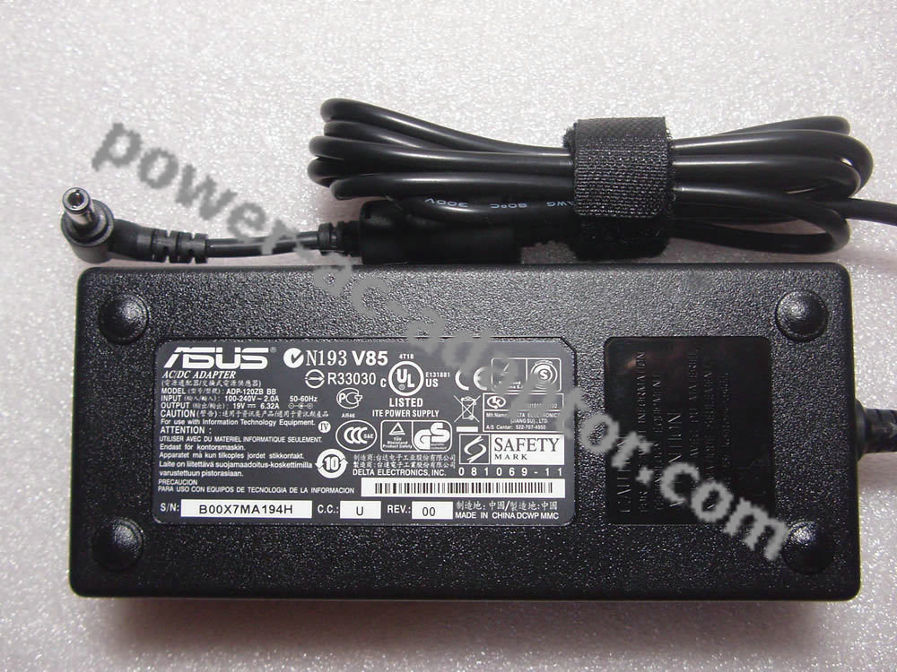 Original 19V 6.32A Asus N55SF-DS71/i7-2670QM Notebook AC Adapter - Click Image to Close